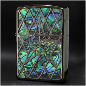 ARMOR �V�F���X�^�[ ���ʉ��H BK ��ZIPPO �W�b�|�[ �I�C�� ���C�^�[ �i���� -ARMOR Shell Star Both Side Design Black Nickel Plate-