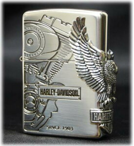 HARLEY DAVIDSON ���{���胂�f�� HDP-03 �T�C�h���^�� ��ZIPPO �W�b�|�[ �I�C�� ���C�^�[ �i���� �n�[���[ �_�r�b�h�\��