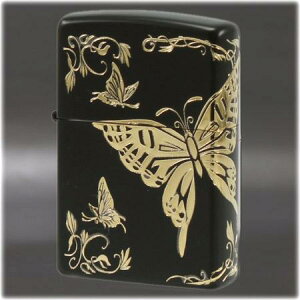 ��ʘA�����H �a�� -��- BK/GD ���i���� ZIPPO���C�^�[ �W�b�|�[ �I�C�����C�^�[ Butterfly black japan