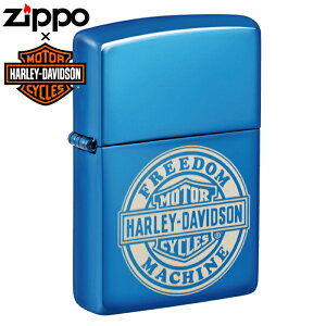 HARLEY-DAVIDSON HD-48798�i��×���E���h���S�j�� �n�[���[�_�r�b�h�\�� �i���� ZIPPO���C�^�[ �W�b�|�[ �u���[ BLUE