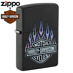 HARLEY-DAVIDSON HD-46677�i��×�����j�� �n�[���[�_�r�b�h�\�� �i���� ZIPPO���C�^�[ �W�b�|�[ �u���b�N BLACK