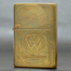1986年製 Volkswagen フォルクスワーゲン #230CCブラス ロゴ ◆喫煙具 ZIPPO ジッポー オイルライター 製造年こだわり 生まれ年 プレゼントにおすすめ 車