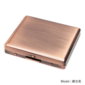 10%OFF配布中◇ R.Y.O.手巻きタバコケース スリム/EXスリム用 レギュラー(70mm)×20本収納 ◆シガレットケース たばこ入れ 坪田パール 喫煙具 携帯用 金属 メタル シンプル 古美