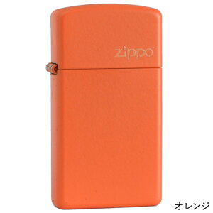Matte Logo �J���[�}�b�g���S �X���� �� ZIPPO �W�b�|�[ ���C�^�[ Slim �u���b�N��/�l�C�r�[��/���b�h��/�I�����W��/�s���N