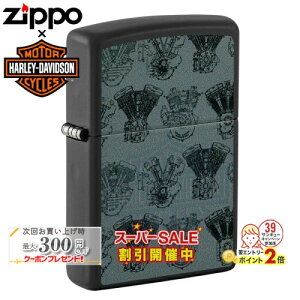 �X�[�p�[�Z�[���J�Ò��� HARLEY-DAVIDSON HD-48600�i��×�G���W���j�� �u���b�N���C�g�ŊG�������� �n�[���[�_�r�b�h�\�� �i���� ZIPPO���C�^�[ �W�b�|�[ �u���b�N BLACK