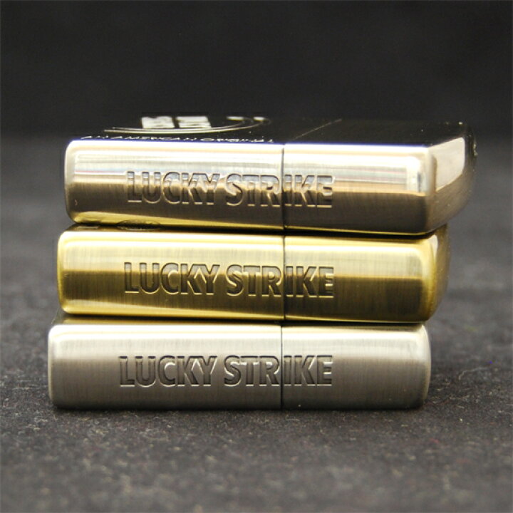 楽天市場】LUCKY STRIKE 木箱入り 3点セット Original ZIPPO 