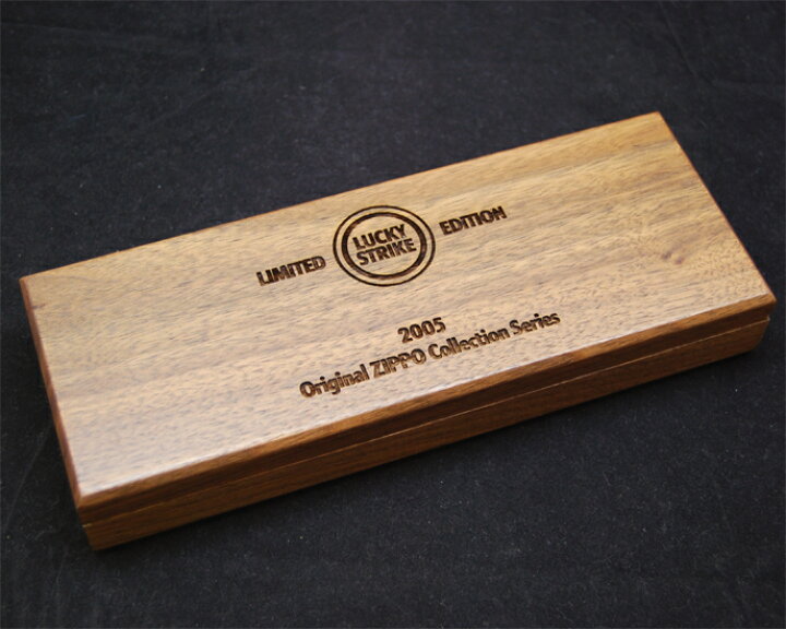 楽天市場】LUCKY STRIKE 木箱入り 3点セット Original ZIPPO 