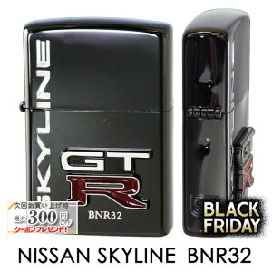 Y NISSAN GuBK GT-R[BNR32] i ZIPPOC^[ Wb|[ jbT SKYLINE XJCC ubN  BLACK ^\ Y