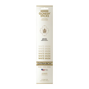 �y���[���֑Ή��z ���� �X�e�B�b�N GONESH - WHITE MUSK �z���C�g���X�N