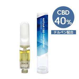 y[֑Ήz NATUuR - CBD 40% Oil Cartridge 0.5ml eyz CBDJ[gbW