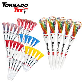 ゴルフ ティー ロング 4inc 3.25inc トルネードティー TORNADO TEE 5本入り ブルー レッド ホワイト ネオンイエロー レッドホワイトブルー ジャパン レインボー