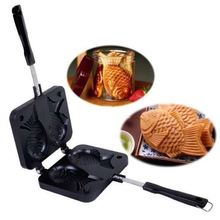 楽天市場】たいやき 鯛焼き 型 魚型 鉄板 耐熱皿 ワッフルパンメーカー 