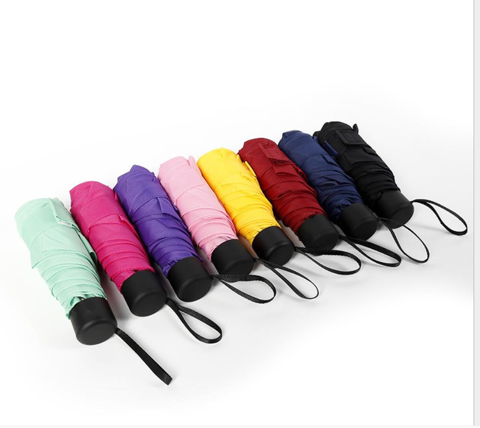 Color 今大人気の小さい折り畳み傘！コンパクト折りたたみ傘 軽量 無地 晴雨兼用 耐風 ナチュラル送料無料