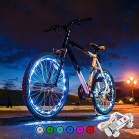 防水 20LED 自転車スポークライト 6 色文字列夜の乗馬装飾ライト安全警告灯自転車アクセサリー