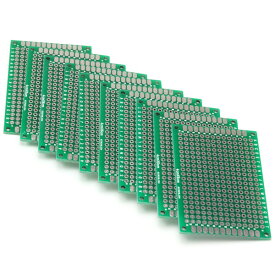 ユニバーサル基板 60x40mm 10枚 ガラエポ スルーホール 両面 プロトタイプ PCB ユニバーサル プリント 回路 基板Arduino