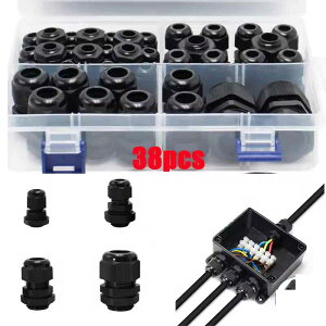 zmart 38�� �h���P�[�u���O�����h �u���b�N �v���X�`�b�N�V�[���W���C���g �i�C���� IP68 PG7 PG9 PG13.5 PG21 �P�[�u���Œ� �i�C�������C���[�R�l�N�^ �h���[�q �ڑ��[�q �z���ڑ� �h�o �h�H �����{