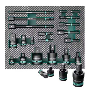 zmart LIBRATON 1/4�C���` 3/8�C���` 1/2�C���` �C���p�N�g�\�P�b�g�A�_�v�^�[ ���f���[�T�[ ���j�o�[�T���W���C���g �G�N�X�e���V�����t�� 20�� �\�P�b�g�r�b�g ���`�F�b�g�����` �Z�p�r�b�g �Z�p