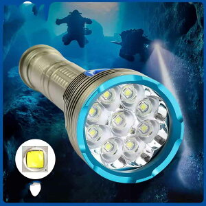 zmart �X�L���[�o �t���b�V�����C�g �v���t�F�b�V���i�� ���� �_�C�r���O IPX68 �h���g�[�` 9 LED���C�g ���A�T�� �V���m�[�P�����O �X�s�A�t�B�b�V���O �����v�p �_�C�r���O���C�g �h�������d