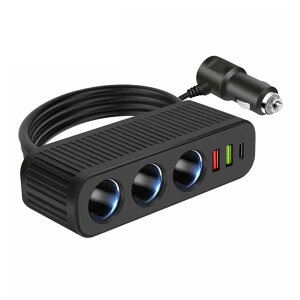 zmart 12V 24V �ԗp �V�K���b�g���C�^�[ 120W �ԍڏ[�d�� PD QC USB �}���[�d �d���A�_�v�^�[ �[�d�� 1��4 USB�[�d�� PD�[�d QC3.0 �}���[�d ���@�\�\�P�b�g DC12V DC24V 4�A�\�P�b�g ���z�� �ԍڃA�_�v�^�[ U