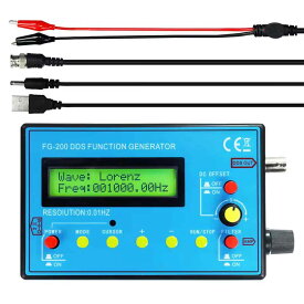 zmart FG-200 DDS ファンクション信号発生器 周波数カウンタ 0.01Hz - 500KHz 信号源モジュール 正弦波 方形波 のこぎり波 波形発生器 DDS信号発生器 周波数ジェネレータ 周波数測定器 信号カウンタ 正弦波 方形波 のこぎり波 電子計測器 信号モジュール オシレーター 周波数