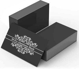 zmart 50���� ���h CNC���[�U�[�����p�u�����N 85×55mm �A���~�u�����N ���^���l�[���J�[�h DIY�J�[�h CNC���� ���[�U�[���H�p ���[�U�[���� CNC���H �A���~�� ���^���J�[�h DIY�N���t�g ���h�쐬 