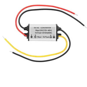 zmart 24V����12V�ւ� �R���o�[�^�[ �X�e�b�v�_�E�� 24V 12V �h�� ���W���[�� DC DC 5A �~�� ���f�� �R���o�[�^�[ DC 24V����DC 12V �d�����M�����[�^�[ DC-DC�R���o�[�^�[ �~���R���o�[�^�[ �X�e�b�v�_�E