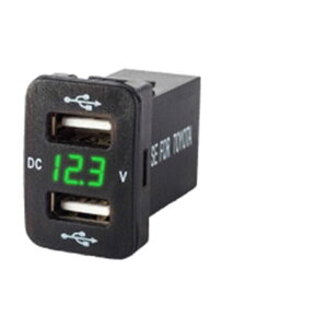TOYOTAԗp  5V 2.1A 2 USB|[g _bV{[h dv fBXvC X}z X}[gtH iphone android [d A_v^[ VK[C^[ 5V 4.2A g^ fA USB J[`[W[ }
