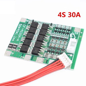 4S 30A 14.8V ���`�E���C�I�� �d�r�p�b�N PCB �ی��� �[�d��H �o�����X��H PCS BMS �ی�{�[�h ���`�E�� 18650 �o�b�e���[ �p�b�N �o�����X �W�ω�H