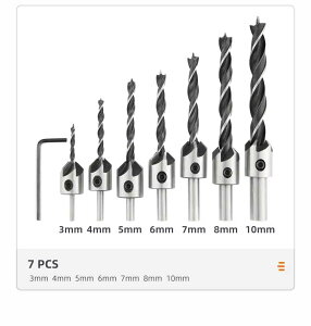 zmart ���m�ȃr�b�g 3mm-10mm HSS �M�� �h�����r�b�g �Z�b�g ���[�}�[ �؍H �ʎ�� �h���� �J�E���^�[�{�A �p�C���b�g ���J�b�^�[ �l�W���h����