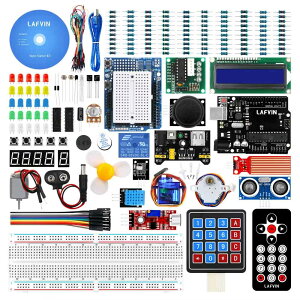 Arduino Uno R3 �p�X�^�[�^�[�w�K�L�b�g - Uno R3 �u���b�h�{�[�h �T�[�{���[�^�[ SG90 1602 LCD �W�����p�[���C���[ UNO R3