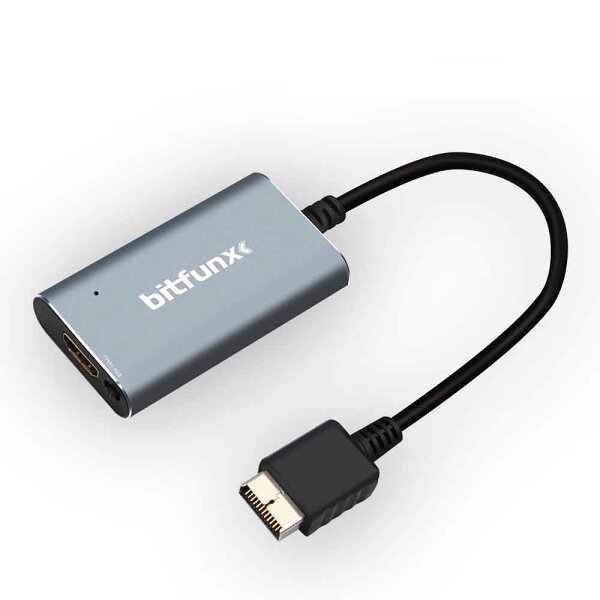 zmart Bitfunx PS2 to HDMIコンバーター （PS2 PS1 PlayStation 1/2ゲームコンソール対応 RGB to YPbPrスイッチ付き） PS2 HDMI変換アダプター PS1 HDMIコンバーター PlayStation HDMI出力 レトロゲームHD化 RGB to HDMIコンバーター YPbPr変換アダプター