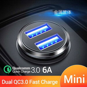 QC3.0x2 gѓdb̋}[d ԂUSB[d iPhone 11 12 13 Pro Samsung Huawei  fA USB  J[`[W[ I[^ PD QC3.0 ~j J[tH