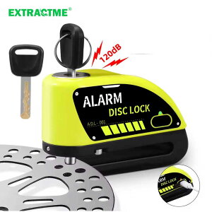 zmart Extractme �o�C�N�p �[�d�� �f�B�X�N ���b�N 120dB ���]�ԗp ���g �싞�� �Z�L�����e�B ����h�~ ���b�N �X�N�[�^�[ �z�C�[�� �f�B�X�N �u���[�L �A���[�� �o�C�N�f�B�X�N���b�N �A���[���t