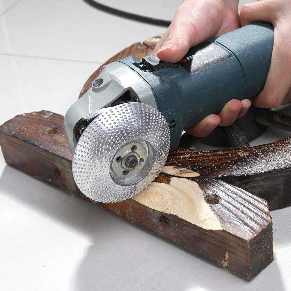 木材 研削 ホイール ロータリー ディスク サンディング ウッド カービング ツール アングル グラインダー 研磨 4インチ ボア 高品質