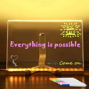 zmart ���� �A�N������ ���b�Z�[�W �{�[�h �������� �\ DIY �q���p ���� ���G���� �{�[�h ���b�Z�[�W �����v 7�{�̃J���t���ȃy���t�� LED���b�Z�[�W�{�[�h ���郁���{�[�h �������b�Z�[�W�p