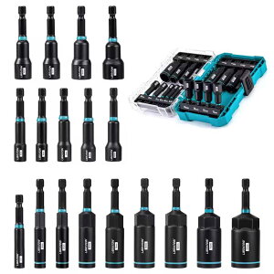 zmart 18PC �}�O�l�b�g �i�b�g �h���C�o�[ �Z�b�g �C���p�N�g 1/4�C���` �Z�p�V�����N �r�b�g �Z�b�g �C���p�N�g�h�����p ���g���b�N�i�b�g�h���C�o�[ �C���p�N�g�\�P�b�g�Z�b�g �i�b�g�h���C