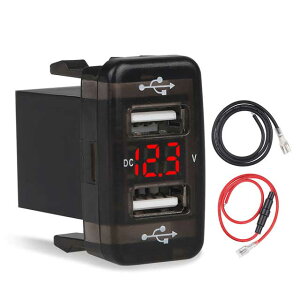  g^ TYPE-B 5V 2.1A 2 USB A_v^[ \Pbg  [d }[d X}[gtH ^ubg db 12-24V LED dv TOYOTA fA 2|[g J[`[W[ GPS 12-24V