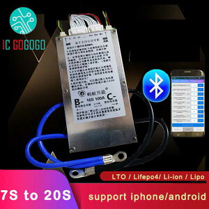 8S ���� 20S 300A ANT Lifepo4 li-ion LipoLTO �o�b�e���[ �ی�{�[�h BMS APP �o�����X��H