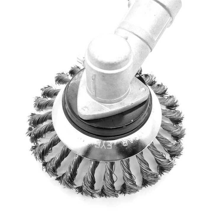 楽天市場 6インチ 雑草 トリマー ヘッド スチール ワイヤー トリミング ブラシ カッター モア 刈払機 除草 Zgoods 楽天市場店