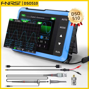 FNIRSI �V�^ DSO510 �~�j�n���h�w���h �f�W�^�� 2 IN 1 �I�V���X�R�[�v �|�[�^�u�� 48MS/s 10MHz �ш敝 �I�V���X�R�[�v �n���h�w���h�I�V�� �|�[�^�u���I�V�� �~�j�I�V�� �f�W�^���I�V�� 2in1�I�V�� 
