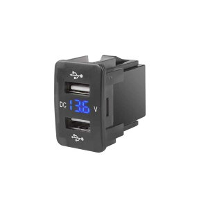 zmart HONDA�Ή� �� type-B 4.2A 36mmX24mm �f���A�� USB QC �J�[�\�P�b�g �[�d�� 12-24V �d���v LED �J�[�A�N�Z�T���[ �d���A�_�v�^�[ �g�ѓd�b�p �}���[�d