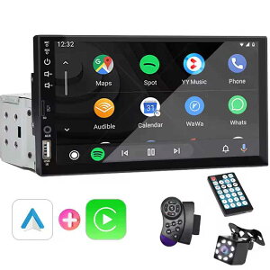 zmart 7C` J[WI 1Din Android Auto }`fBA v[[ HD ^b`XN[ FM AUX  MirrorLink jo[T I[gWI