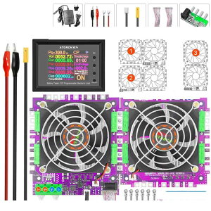 ATORCH DL24MP 300W 200V 30A �ԍ� �d���d�q���� �d���C���W�P�[�^�[ �o�b�e���[�e�X�^�[ 18650 �p�b�N�e�ʃ��j�^�[ USB DC 72V �`�F�b�J�[�c�[�� ���{��������t��