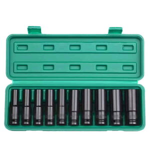 zmart 8-24mm 10�{ �f�B�[�v 1/2�C���` �h���C�u 6�|�C���g �C���p�N�g �\�P�b�g �Z�b�g ���g���b�N�T�C�Y �J�[�{�� �X�`�[�� �C���p�N�g �\�P�b�g �Z�b�g �n�[�h�X�g���[�W�{�b�N�X�t��
