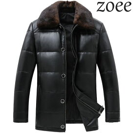 楽天市場】 メンズ : zoee ダウンコート 毛皮 ムートン