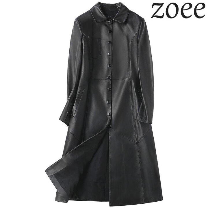 楽天市場】レザーコート レディース 大きいサイズ ロング 冬 ステン  