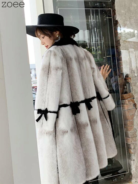 楽天市場】ミンクファーコート デンマーク産ミンクファー使用 9分袖  