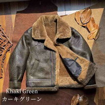 楽天市場】ラムレザー ジャケット（カラーカーキグリーン）（メンズ 