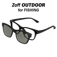 |[WEB限定価格]ウェリントン型 フィッシング用偏光サングラス（ブラック） Zoff OUTDOOR for FISHING 釣…