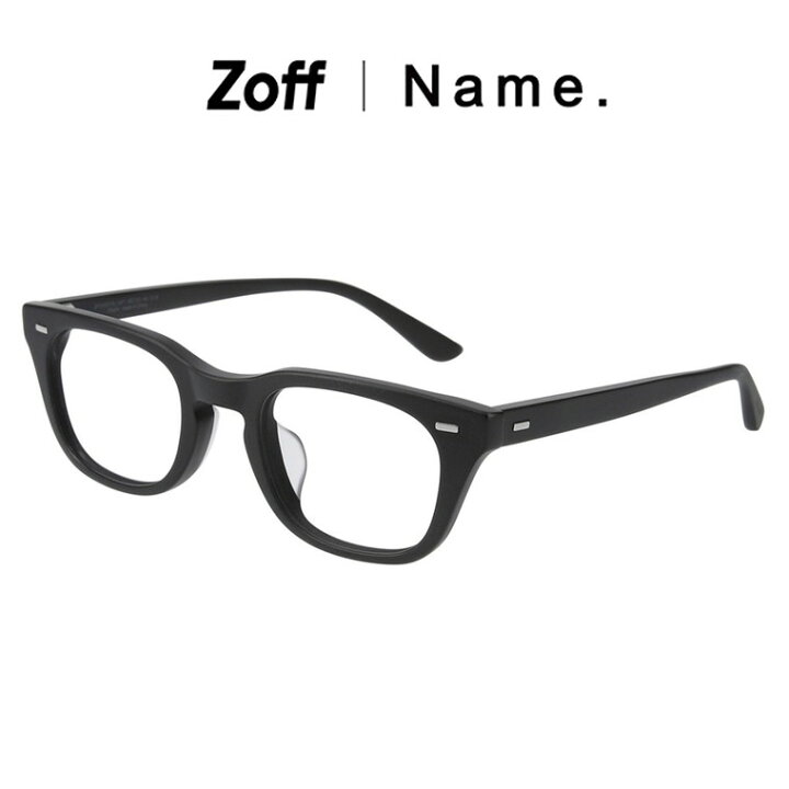 ウェリントン型メガネ 太縁メガネ 黒縁メガネ Zoff ゾフ メガネフレーム 丸み